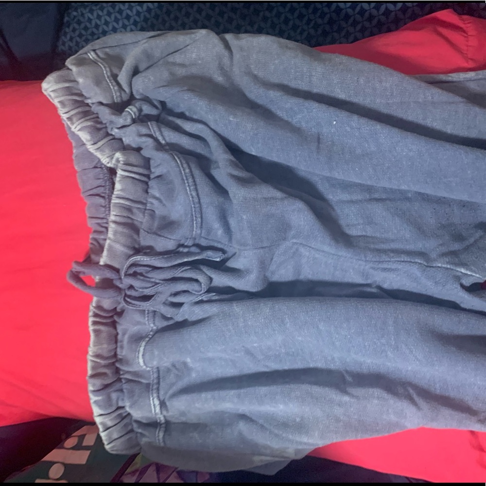 Blue ish, a light brown and white